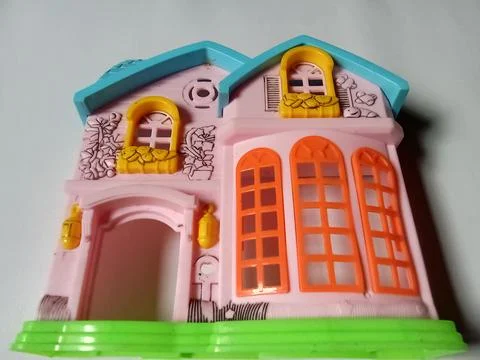 Central Java, Indonesia December 2 2024: toy house made of plastic Fotos Stock