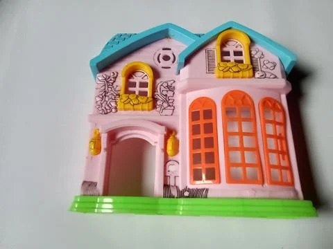 Central Java, Indonesia December 2 2024: toy house made of plastic Fotos Stock
