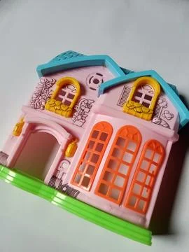Central Java, Indonesia December 2 2024: toy house made of plastic Fotos Stock