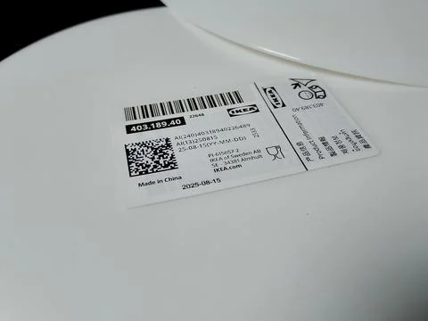 Central Java Indonesia December 30, 2026: IKEA plain plates. Stock Photos