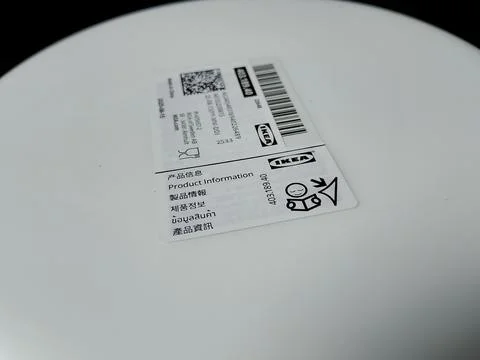 Central Java Indonesia December 30, 2026: IKEA plain plates. Stockfoto's