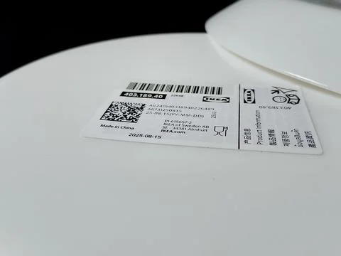 Central Java Indonesia December 30, 2026: IKEA plain plates. Stock-Fotos