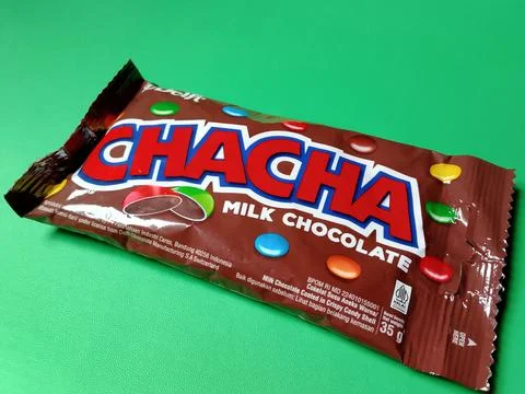 Central Java Indonesia December 30, 2025: Chacha chocolate candy. Photos