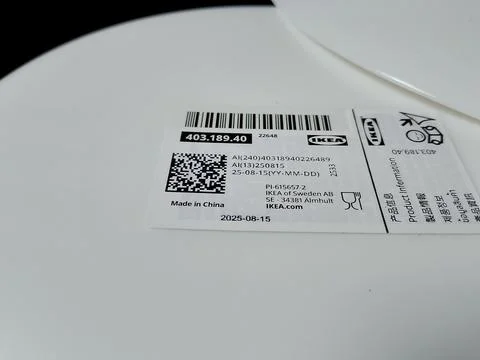 Central Java Indonesia December 30, 2026: IKEA plain plates. Stock-Fotos