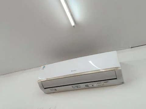 Central Java, Indonesia, February 1, 2026: Air Conditioner (AC) is a machine des Фото