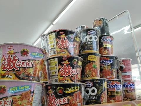 Central Java, Indonesia, February 1, 2026: Food choices on display Фото