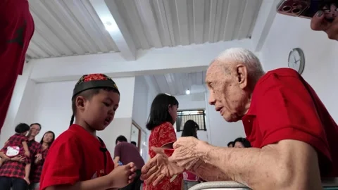 Central Java, Indonesia - February 10, 2024: Chinese New Year Celebration Vídeos de archivo 291662521