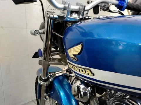 Central Java Indonesia February 13, 2026: closeup of a Honda motorcycle. Foto stock