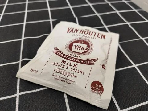 Central Java Indonesia February 14, 2026: Van Houten VH6, Instant cocoa drink  写真素材