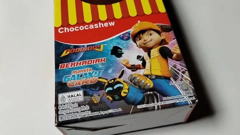 Central Java Indonesia February 15, 2026: Choki Choki monsta Galaxy Card  Stock Footage 329203683