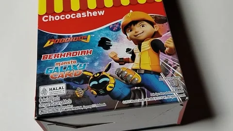 Central Java Indonesia February 15, 2026: Choki Choki monsta Galaxy Card Stock Footage 329203684