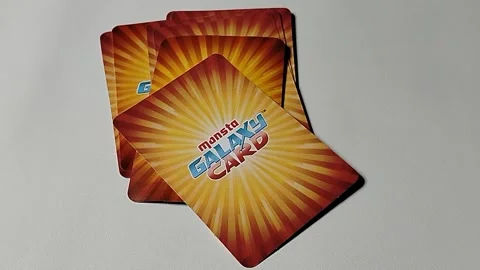 Central Java Indonesia February 15, 2026: Choki Choki monsta Galaxy Card  스톡 동영상 329203694