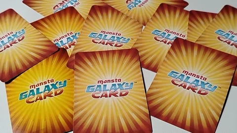 Central Java Indonesia February 15, 2026: Choki Choki monsta Galaxy Card 스톡 동영상 329203697