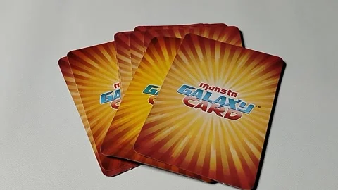 Central Java Indonesia February 15, 2026: Choki Choki monsta Galaxy Card  스톡 동영상 329203698