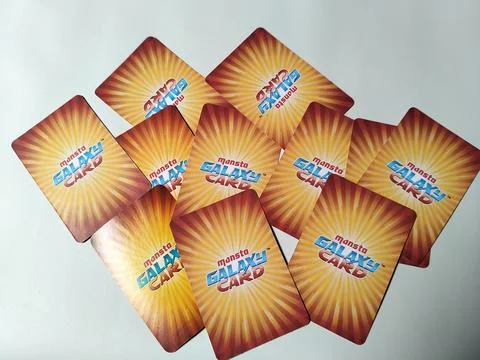 Central Java Indonesia February 15, 2026: Monsta Galaxy Card BoBoiBoy, included  Foto stock
