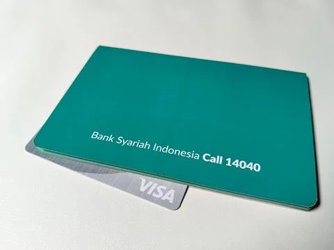 Central Java Indonesia February 15, 2026: Bank Syariah Indonesia savings book  Stock-Fotos