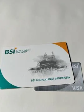 Central Java Indonesia February 15, 2026: Bank Syariah Indonesia savings book  Фото