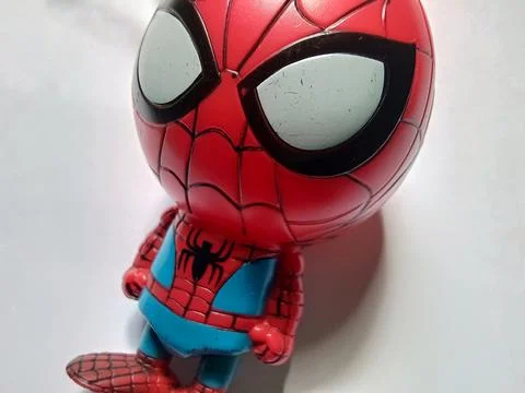 Central java, Indonesia February 17, 2023: close up shot of Spiderman toy Фото