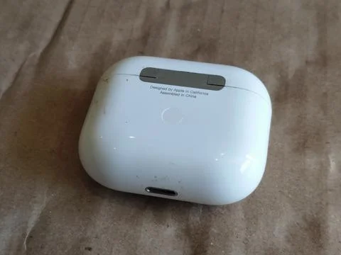 Central Java, Indonesia, February 2, 2026: AirPods are Apple's premium Фото