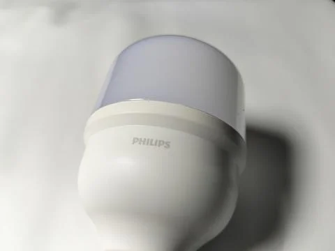 Central Java Indonesia February 21, 2026: Philips LED 18 watt lamp. Stock Photos