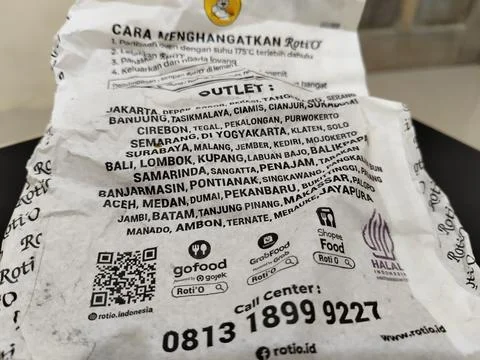 Central Java Indonesia February 5, 2026: Coffee flavored bread, Roti'O. Stock Photos