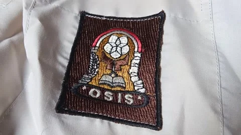 Central Java Indonesia January 10 2025: Student council (osis) logo on shirt  Stock Footage 298391668