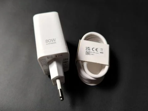 Central Java Indonesia January 11, 2026: New smartphone charger 스톡 사진