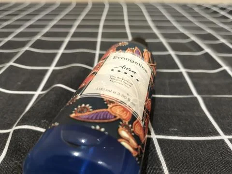 Central Java Indonesia January 14, 2026: Evangeline Aura (Blue Batik series)  Stockfoto's