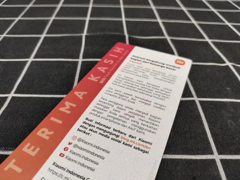 Central Java Indonesia January 14, 2026: greeting card, Thank You  Stock-Fotos