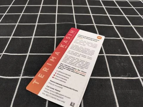 Central Java Indonesia January 14, 2026: greeting card, Thank You  Stock-Fotos