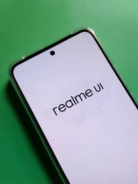 Central Java, Indonesia, January 2, 2026: setup new phone display, realme ui. Photos