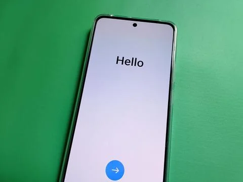 Central Java Indonesia January 2, 2026: First appearance of smartphone screen 스톡 사진