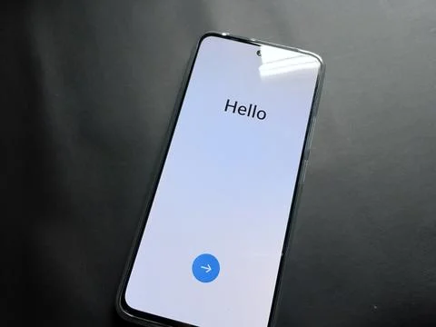 Central Java Indonesia January 2, 2026: First appearance of smartphone screen Stock-Fotos