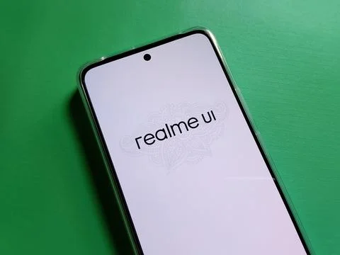 Central Java, Indonesia, January 2, 2026: setup new phone display, realme ui. Photos