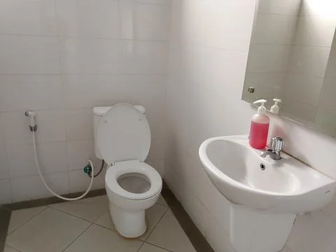 Central Java Indonesia January 20, 2025: Toilet bathroom space. Stock Photos