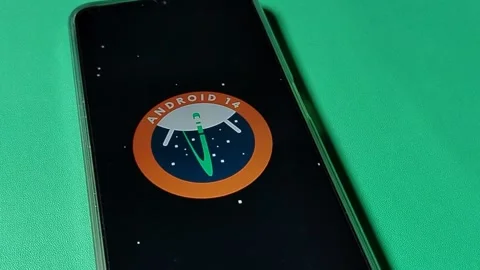 Central Java Indonesia January 30, 2026: Android 14 internally codenamed Android Stock Footage 328524590