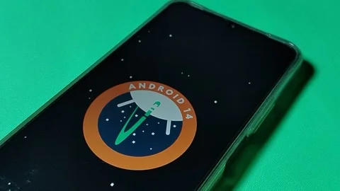 Central Java Indonesia January 30, 2026: Android 14 internally codenamed Android Stock Footage 328524591