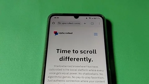 Central Java, Indonesia, January 31, 2026: UpScrolled  Stock Footage 327944189