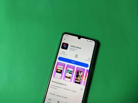 Central Java, Indonesia, January 31, 2026: UpScrolled social media. 库存照片