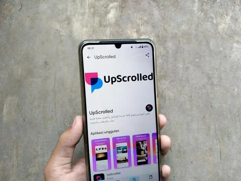 Central Java, Indonesia, January 31, 2026: UpScrolled social media. 库存照片