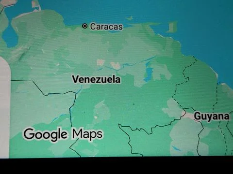 Central Java Indonesia January 5, 2026: Venezuela region on google maps. Фото