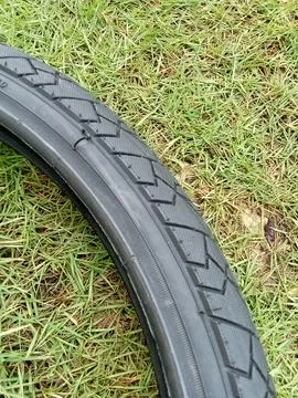 Central Java Indonesia January 7 2025: Closeup of bicycle tires. Фото