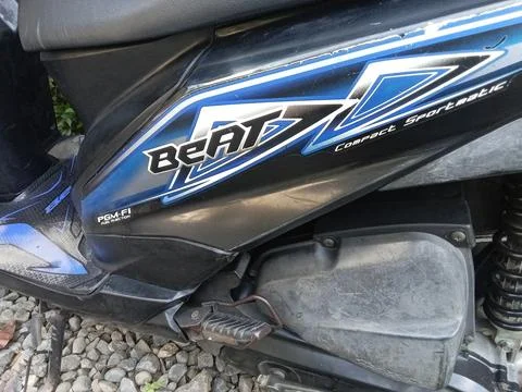 Central Java Indonesia July 11, 2025: Honda Beat FI  Foto stock