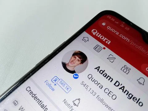 Central Java, Indonesia, July 21, 2025: Adam D'Angelo CEO of Quora 写真素材