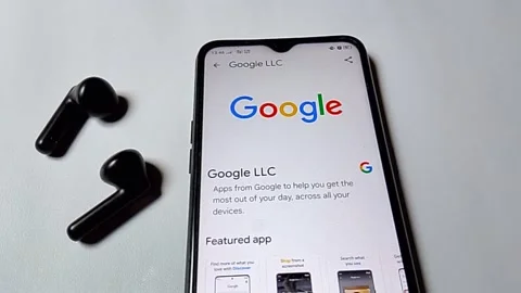 Central Java Indonesia July 23, 2025: Google LLC page on play store. Stock Footage 313801373