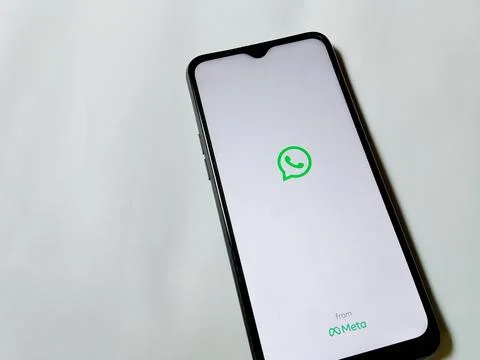 Central Java Indonesia July 23, 2025: WhatsApp application, social media platfor 库存照片