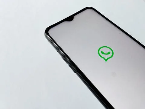 Central Java Indonesia July 23, 2025: WhatsApp application, social media platfor Foto stock