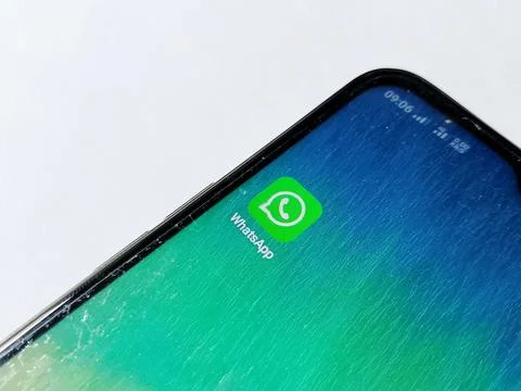 Central Java Indonesia July 23, 2025: WhatsApp application, social media platfor 库存照片