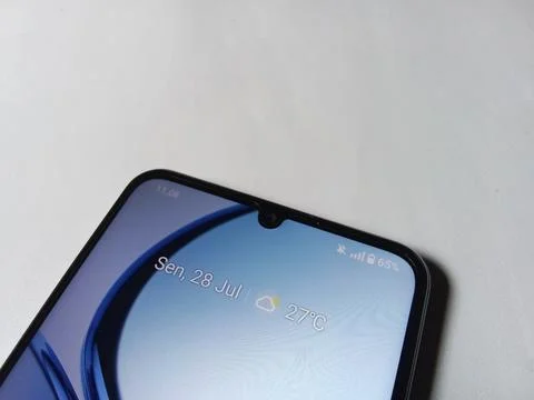 Central Java Indonesia July 28, 2025: realme note 60 smartphone, android. 写真素材