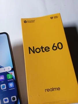Central Java Indonesia July 28, 2025: realme note 60 smartphone, android. 库存照片